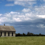 A rural church near Junction City, Kansas, in the early 1940s.