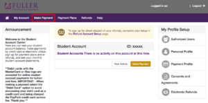 Student Account Center